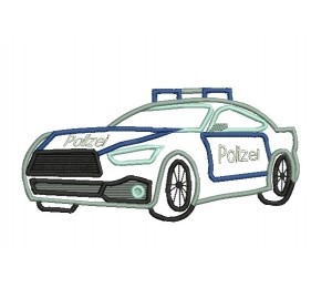 Stickdatei - Polizeiauto Satin